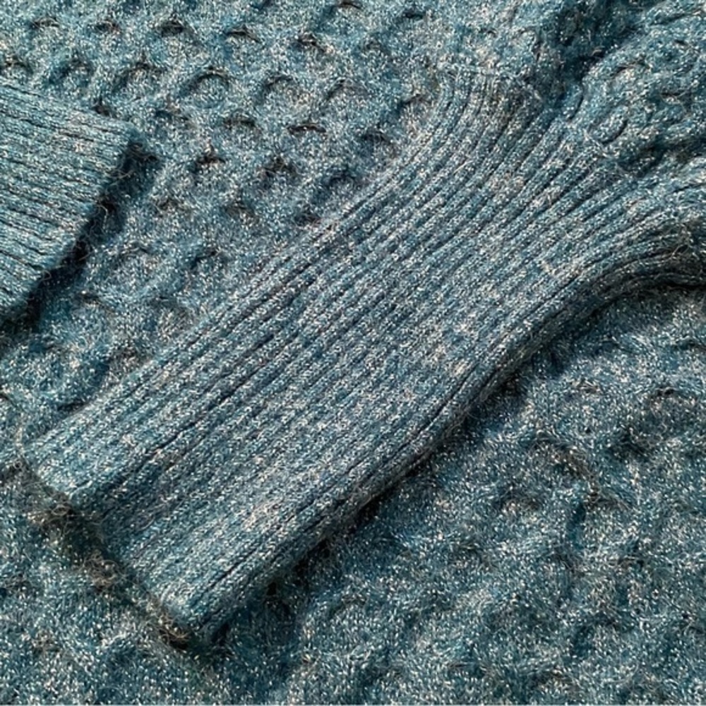 Terra & Sky Sweater Women’s Size‎ 2X Balloon Sleeve Blue New With Tags - Picture 7 of 8